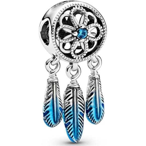 10 Pack Silver Spacer Beads Charms fit Bracelet DIY Pendant Set - Picture 6 of 8